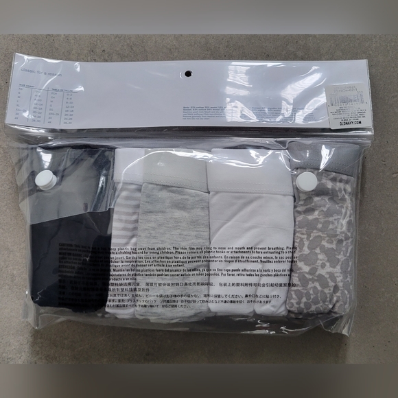 Old Navy Women's High Rise Bikini Underwear (Medium, 5 Pack) Multicolor - Picture 2 of 5